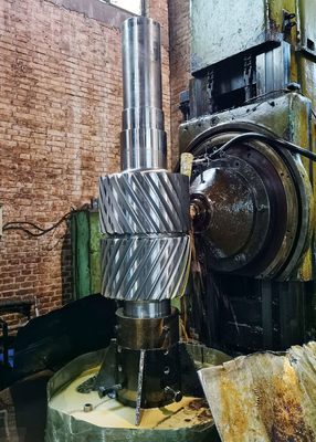 Eje de engranajes helicoidal del doble de acero 24T del DP 1,5 del SAE 4340 para Appliations resistente