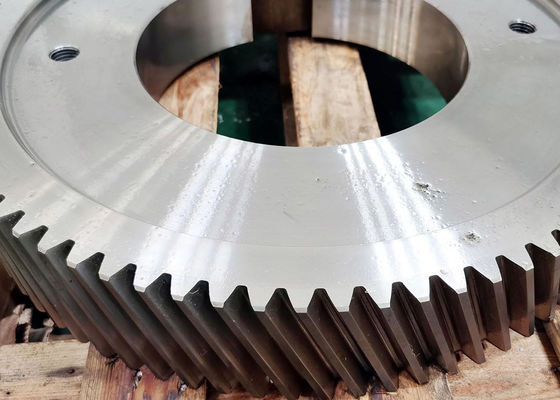Tratamiento térmico de carburador engranaje helicoidal único para caja de engranajes industrial con 7 módulos y 68 dientes