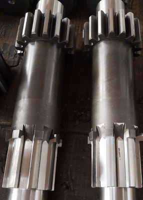 Los reductores de velocidad de la caja de cambios estimulan el eje del piñón/engranaje con las tiras echadas a un lado rectas